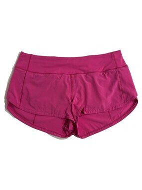 Lululemon Speed Up Low-Rise Short 2.5" Sonic Pink Size 6 EUC
